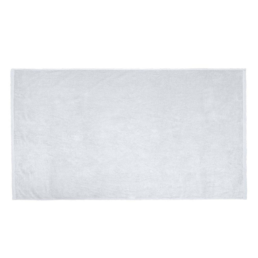 Cotton Velour Beach Towel (28'' W X 58'' H) 8.5 Lb Per Dozen-Towel-Brand Your Tote-White-Brand Your Tote
