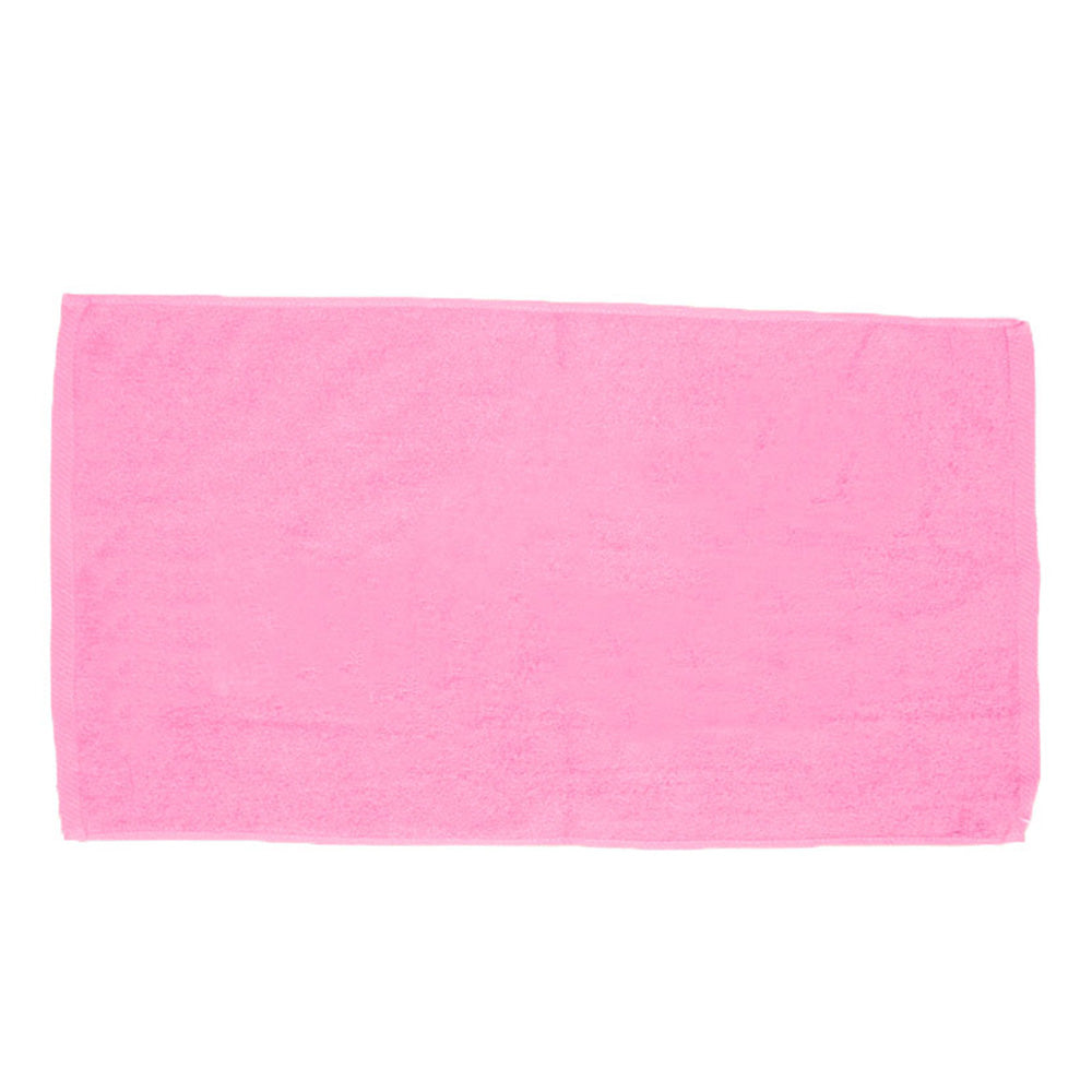 Cotton Velour Beach Towel (30'' W X 60'' H) 11 Lb Per Dozen-Towel-Brand Your Tote-Azalea Pink-Brand Your Tote