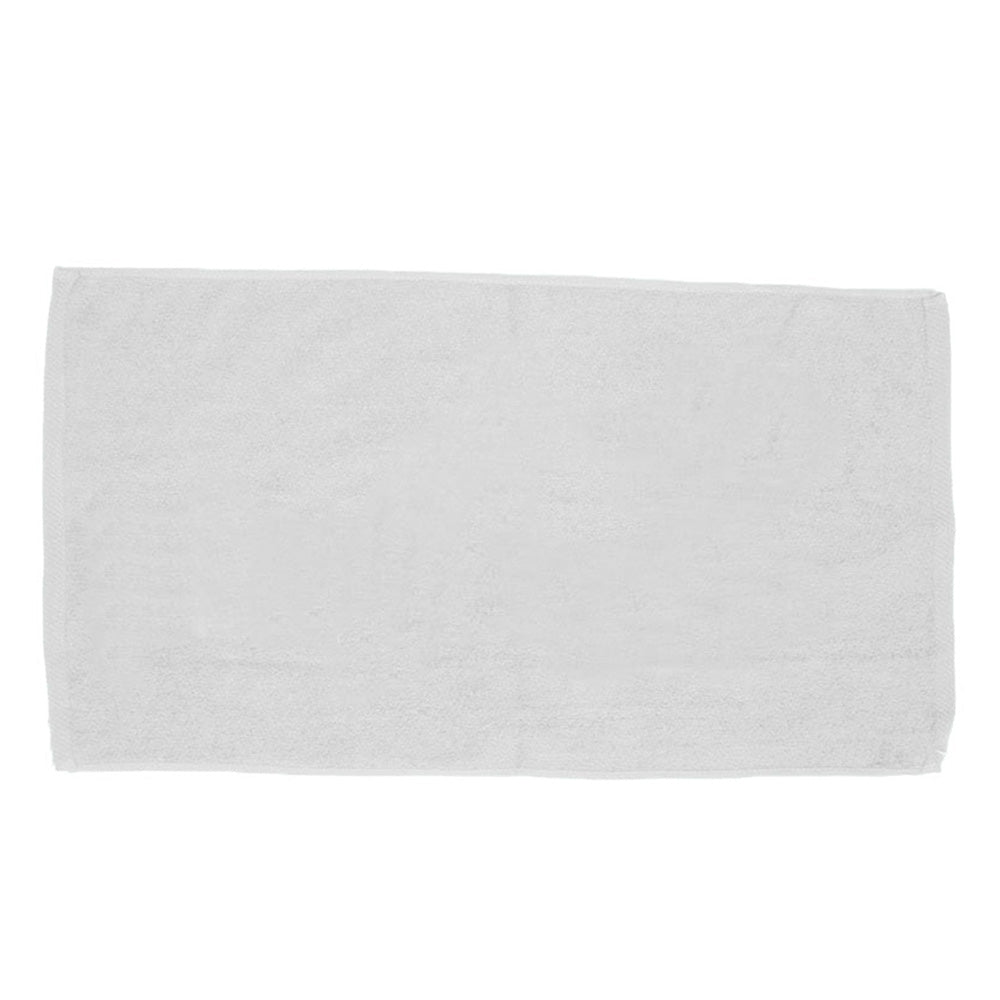 Cotton Velour Beach Towel (30'' W X 60'' H) 11 Lb Per Dozen-Towel-Brand Your Tote-White-Brand Your Tote