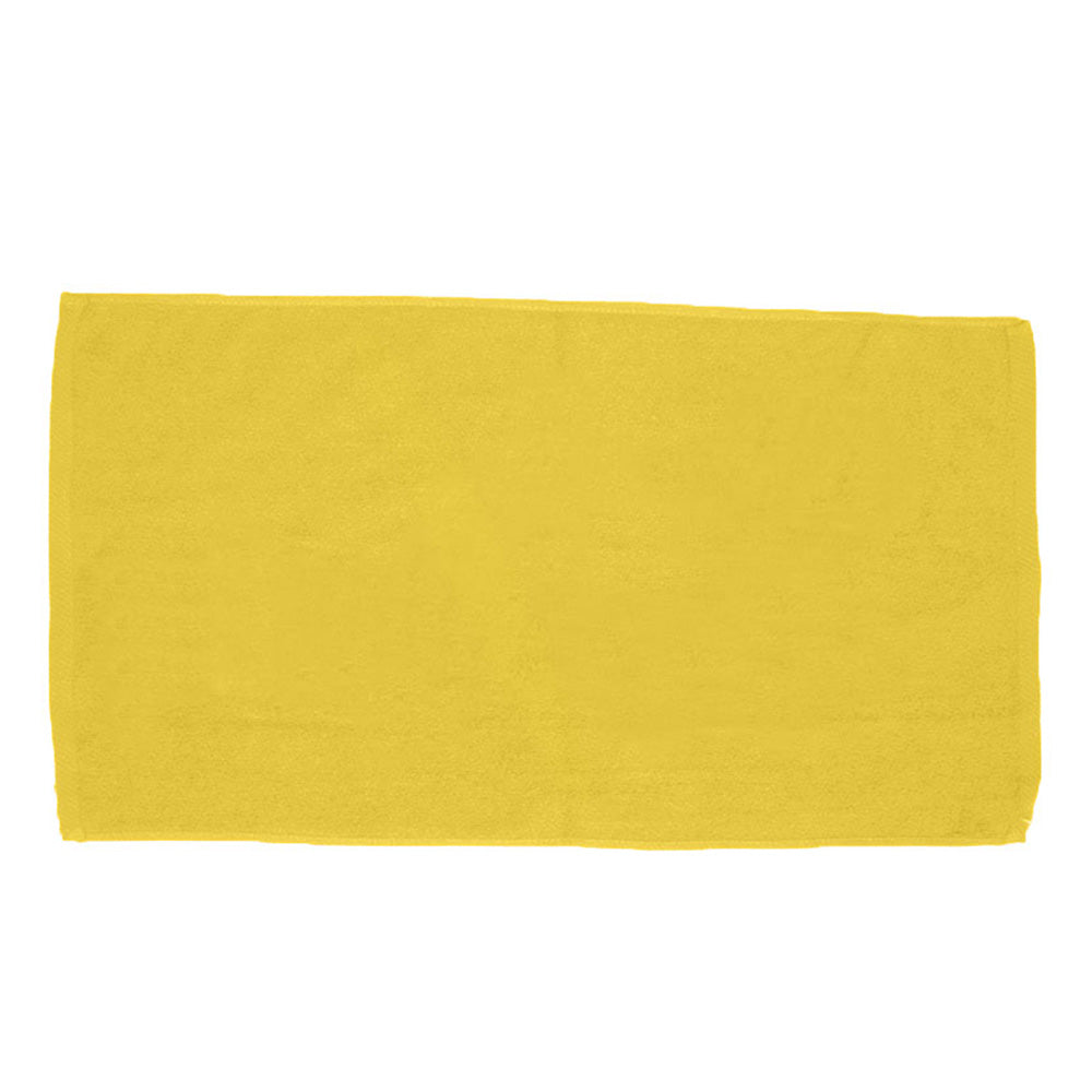 Cotton Velour Beach Towel (30'' W X 60'' H) 11 Lb Per Dozen-Towel-Brand Your Tote-Yellow-Brand Your Tote