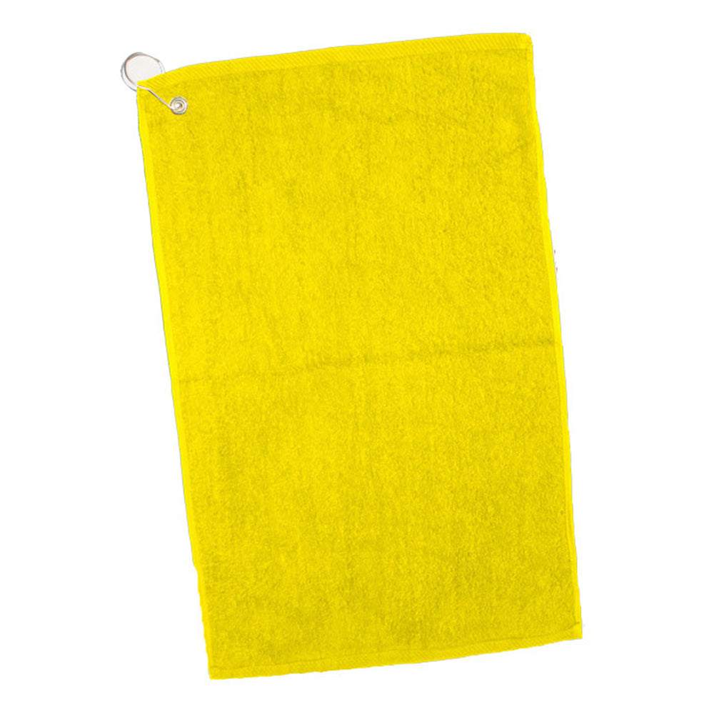 Cotton Velour Deluxe Hand/Gold Towel (16'' W X 25'' H) 3.5 Lb Per Dozen-Towel-Brand Your Tote-Yellow-Brand Your Tote