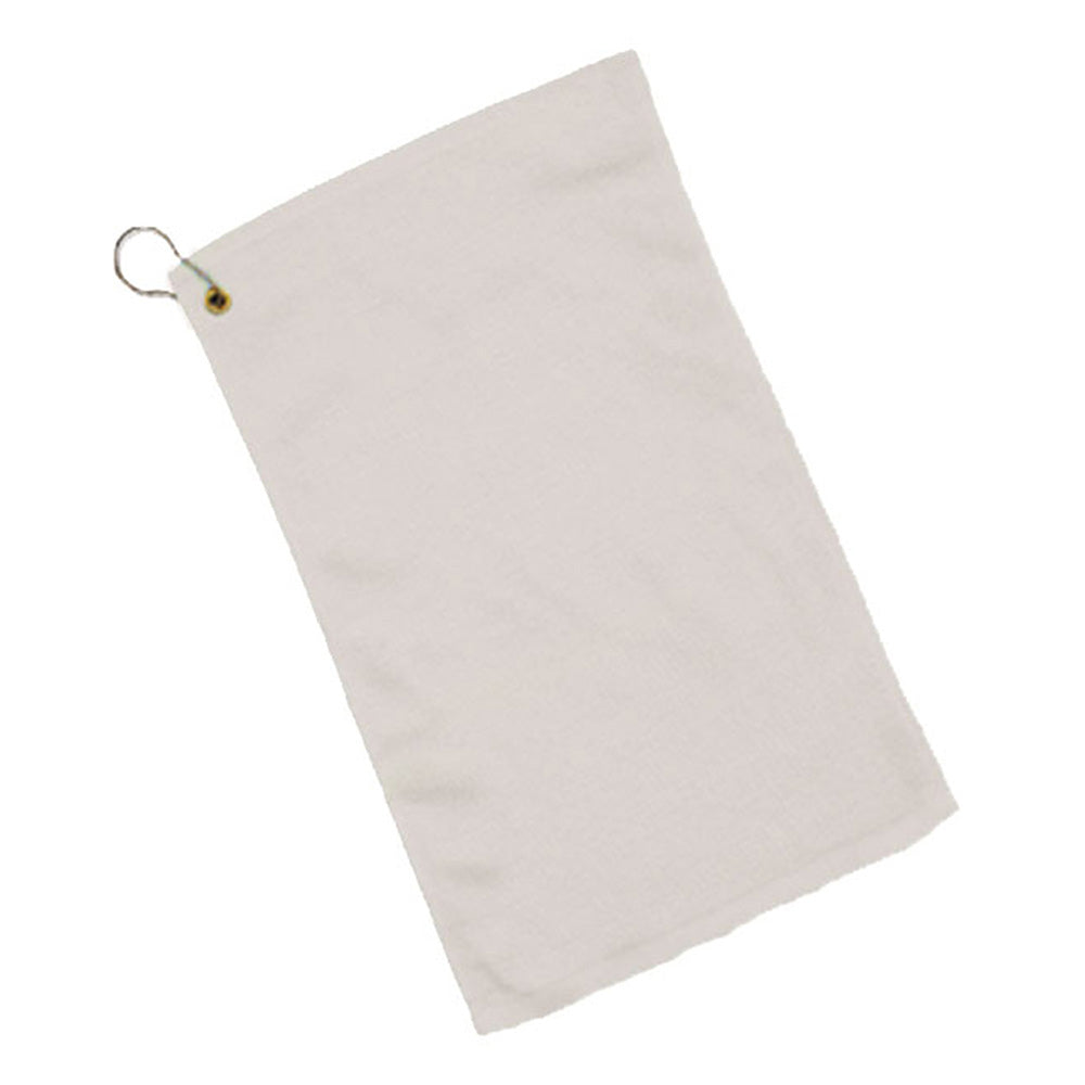 Cotton Velour Fingertip Towel (11'' W X 18'' H) 1.3 Lb Per Dozen-Towel-Brand Your Tote-Natural-Brand Your Tote