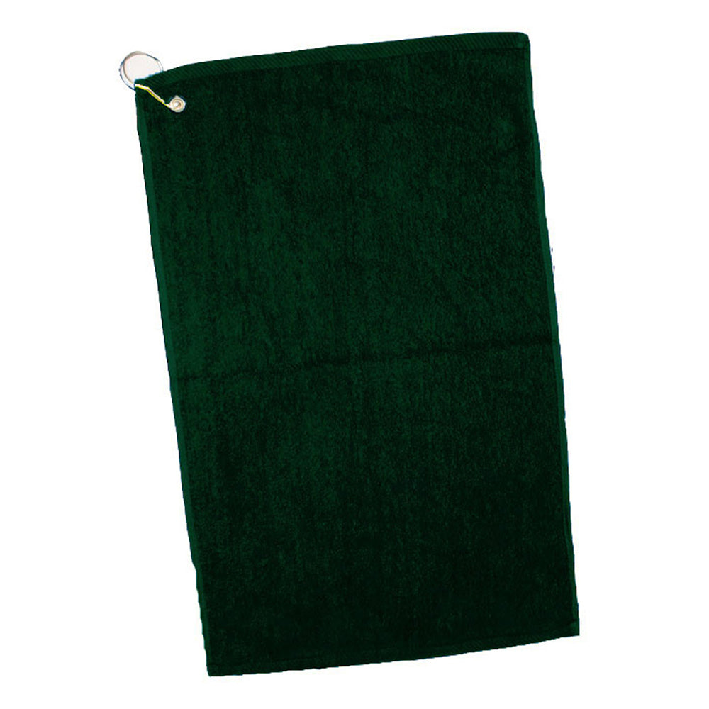 Cotton Velour Hand/Golf Towel (16'' W X 25'' H) 2.5 Lb Per Dozen-Towel-Brand Your Tote-Forest Green-Brand Your Tote