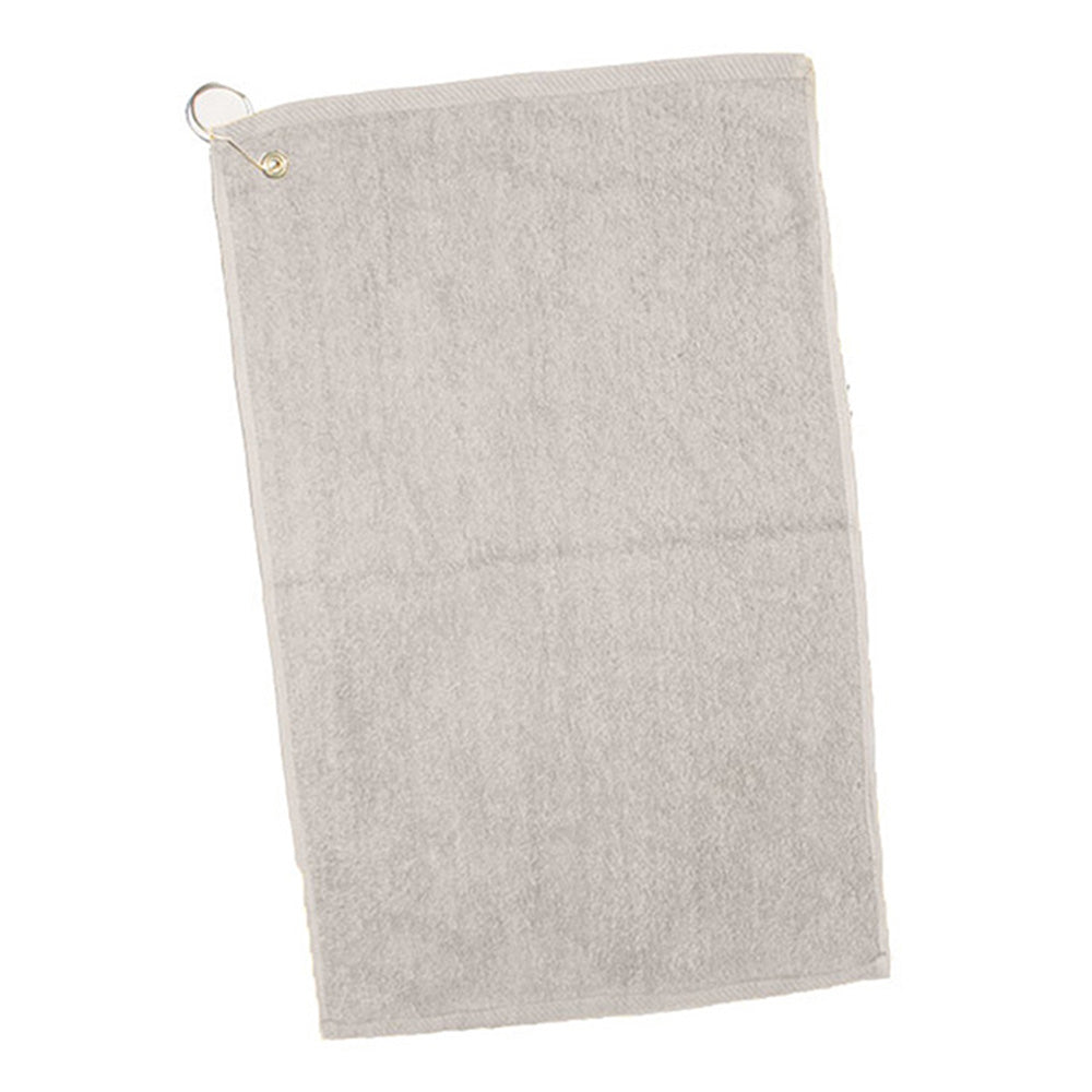 Cotton Velour Hand/Golf Towel (16'' W X 25'' H) 2.5 Lb Per Dozen-Towel-Brand Your Tote-Natural-Brand Your Tote