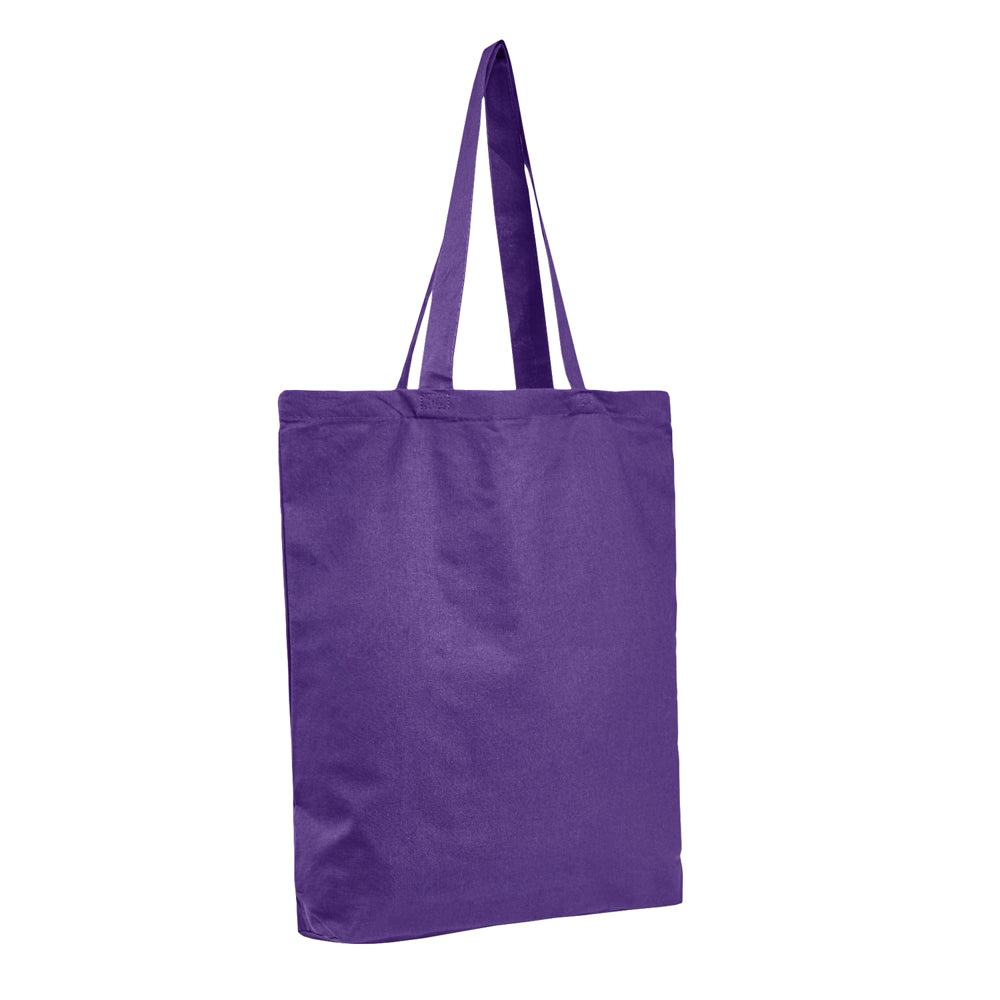 Economical Tote Bag with Bottom Gusset-Brand Your Tote-Purple-Brand Your Tote