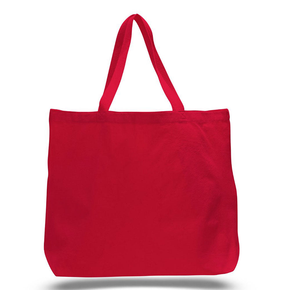 Jumbo Tote Bag-Brand Your Tote-Red-Brand Your Tote