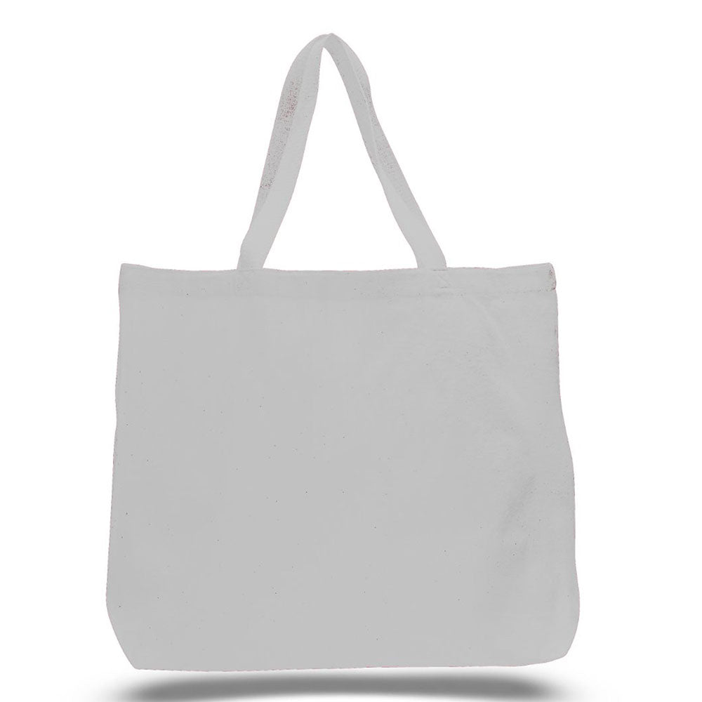Jumbo Tote Bag-Brand Your Tote-White-Brand Your Tote
