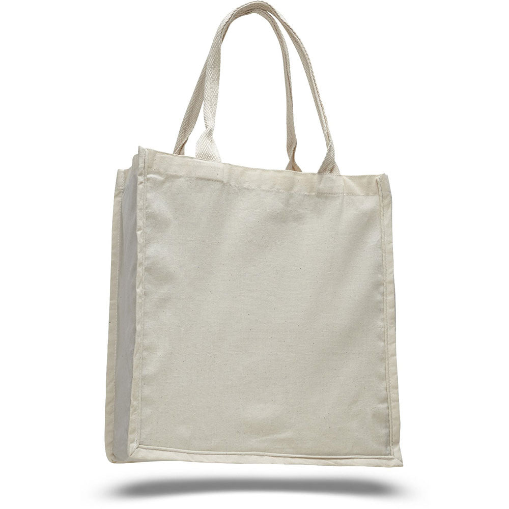 Large Cotton Canvas Bag (15'' W X 16'' H) 6 Oz-Bag-Brand Your Tote-Natural-Brand Your Tote