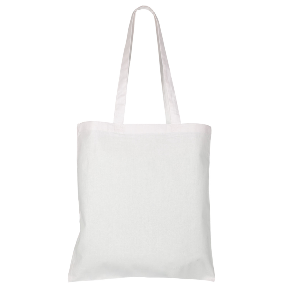 Large Cotton Canvas Convention Tote Bag (15'' W X 16'' H) 7 Oz-Tote Bag-Brand Your Tote-White-Brand Your Tote