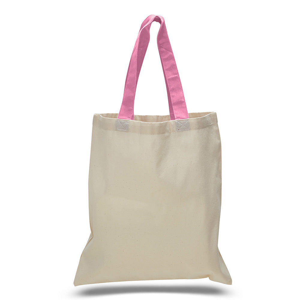 Large Cotton Canvas Economical Tote Bag (15'' W X 16'' H) 6 Oz-Tote Bag-Brand Your Tote-Natural-Azalea-Brand Your Tote