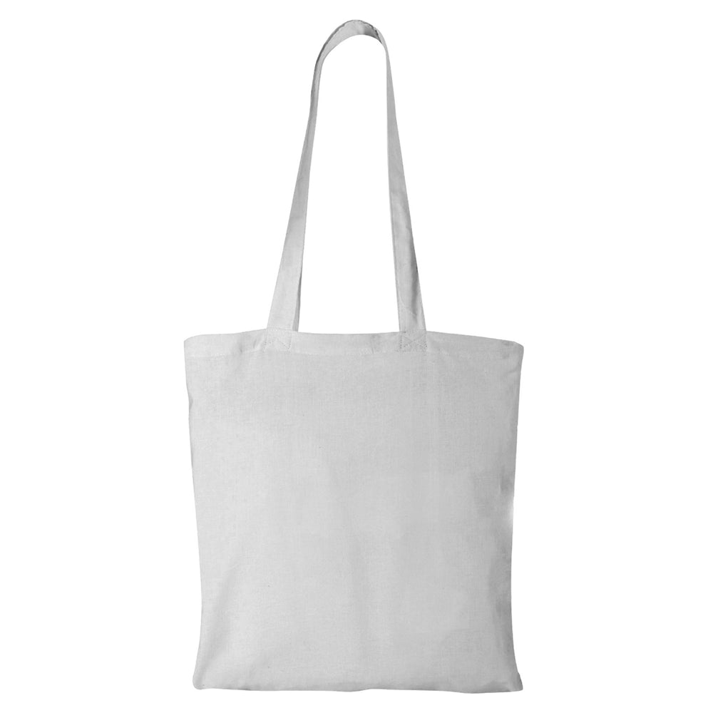 Large Cotton Canvas Ligthweight Convention Tote Bag (15'' W X 16'' H) 4 Oz-Tote Bag-Brand Your Tote-White-Brand Your Tote