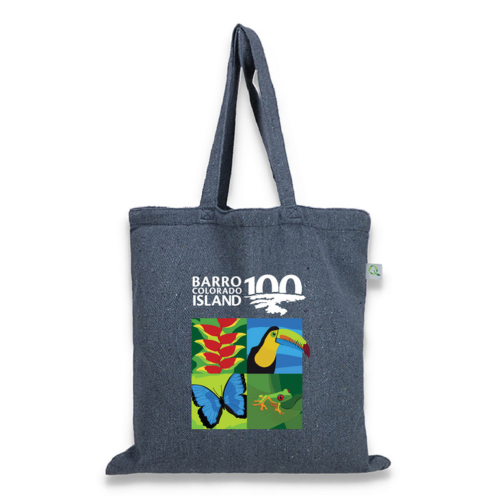 Large Cotton Canvas Promotional Tote Bag (15'' W X 16'' H) 12 Oz-Tote Bag-Brand Your Tote-Navy Blue-Brand Your Tote