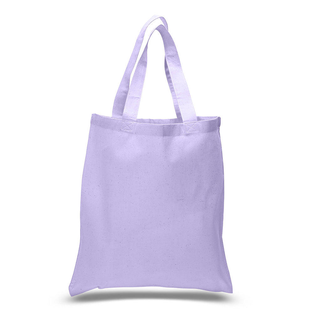 Large Cotton Canvas Tote Bag (15'' W X 16'' H) 6 Oz-Tote Bag-Brand Your Tote-Lavender-Brand Your Tote