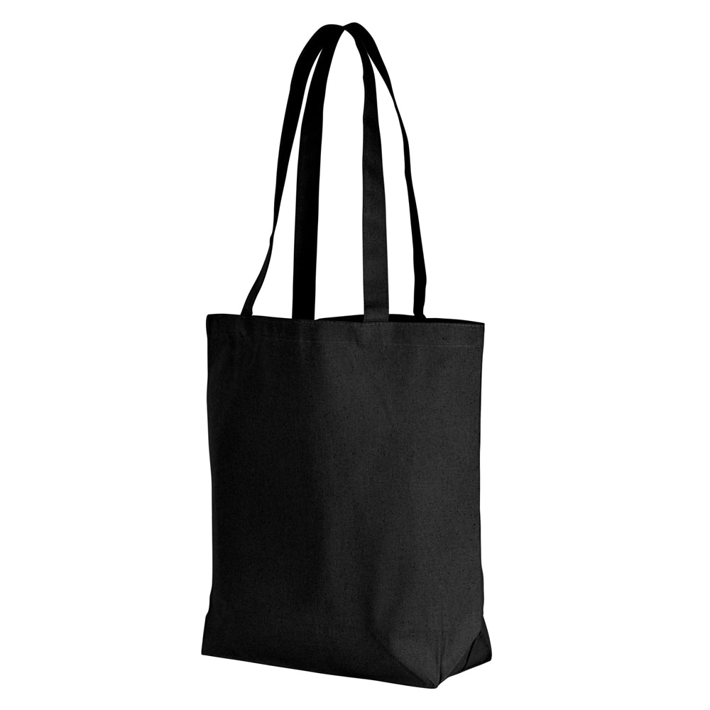 Large Cotton Canvas Tote Bag (18'' W X 16.5'' H) 12 Oz-Tote Bag-Brand Your Tote-Black-Brand Your Tote
