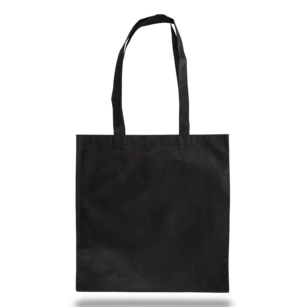 Large Polypropylene Convention Bag (15'' W X 16'' H) 80 Gsm-Bag-Brand Your Tote-Black-Brand Your Tote