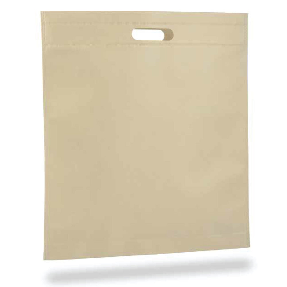 Large Polypropylene Convention Tote Bag (15'' W X 16'' H) 80 Gsm-Tote Bag-Brand Your Tote-Ivory-Brand Your Tote