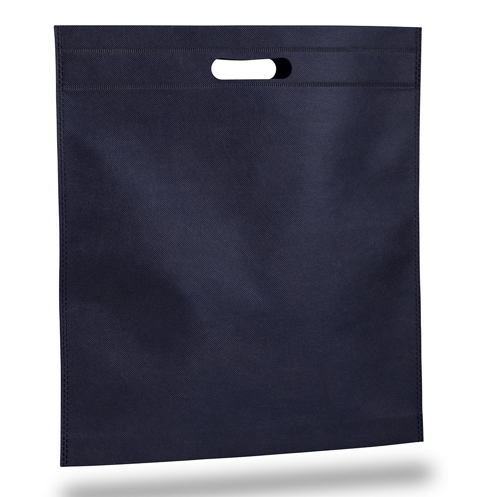 Large Polypropylene Convention Tote Bag (15'' W X 16'' H) 80 Gsm-Tote Bag-Brand Your Tote-Navy Blue-Brand Your Tote