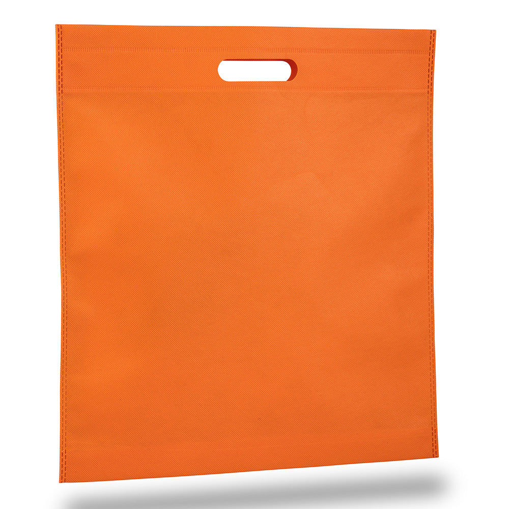 Large Polypropylene Convention Tote Bag (15'' W X 16'' H) 80 Gsm-Tote Bag-Brand Your Tote-Orange-Brand Your Tote