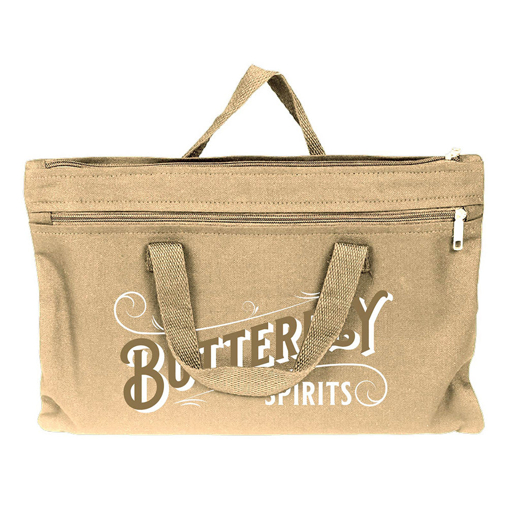 Medium Cotton Canvas Document Document Bag (15.5'' W X 10'' H) 12 Oz-Bag-Brand Your Tote-Natural-Brand Your Tote