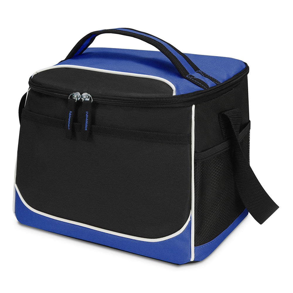 Medium Polyester Cooler Bag (12.75'' W X 9.5'' H) 600D-Bag-Brand Your Tote-Royal Blue-Black-Brand Your Tote