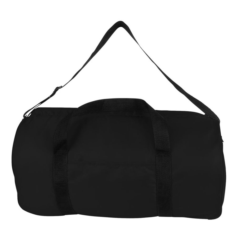 Medium Polyester Value Duffel Duffel Bag (18'' W X 10'' H) 210D-Duffel Bag-Brand Your Tote-Black-Brand Your Tote