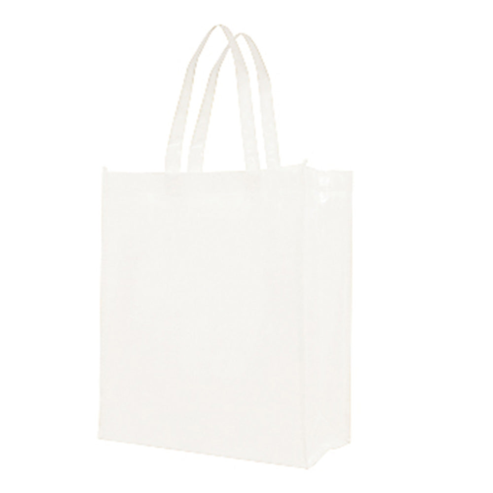 Medium Polypropylene Attractive Laminated Tote Bag (12.75'' W X 15.75'' H) 110 Gsm-Tote Bag-Brand Your Tote-White-Brand Your Tote