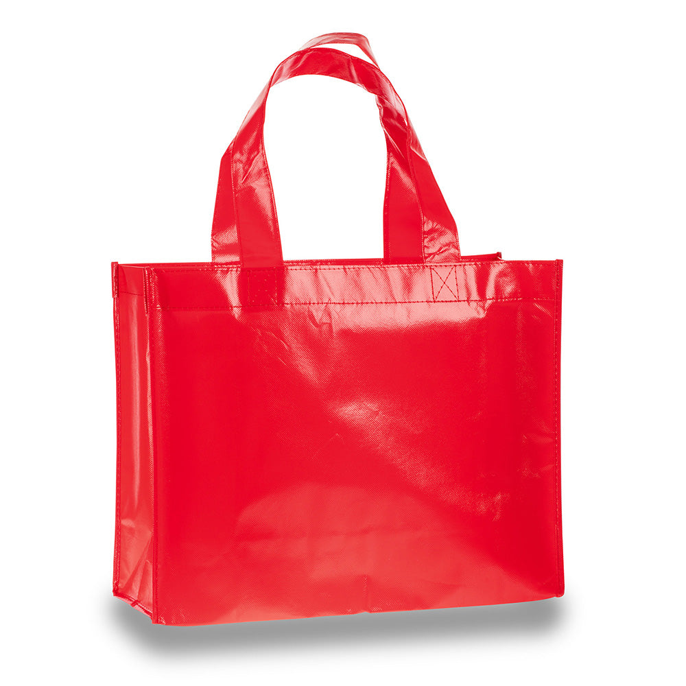 Medium Polypropylene Attractive Laminated Tote Bag (15.75'' W X 12.5'' H) 110 Gsm-Tote Bag-Brand Your Tote-Red-Brand Your Tote