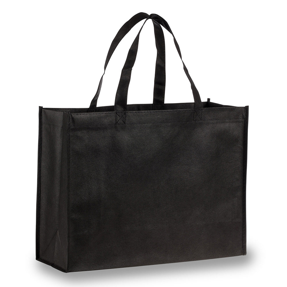 Medium Polypropylene Bag (16'' W X 12'' H) 80 Gsm-Bag-Brand Your Tote-Black-Brand Your Tote