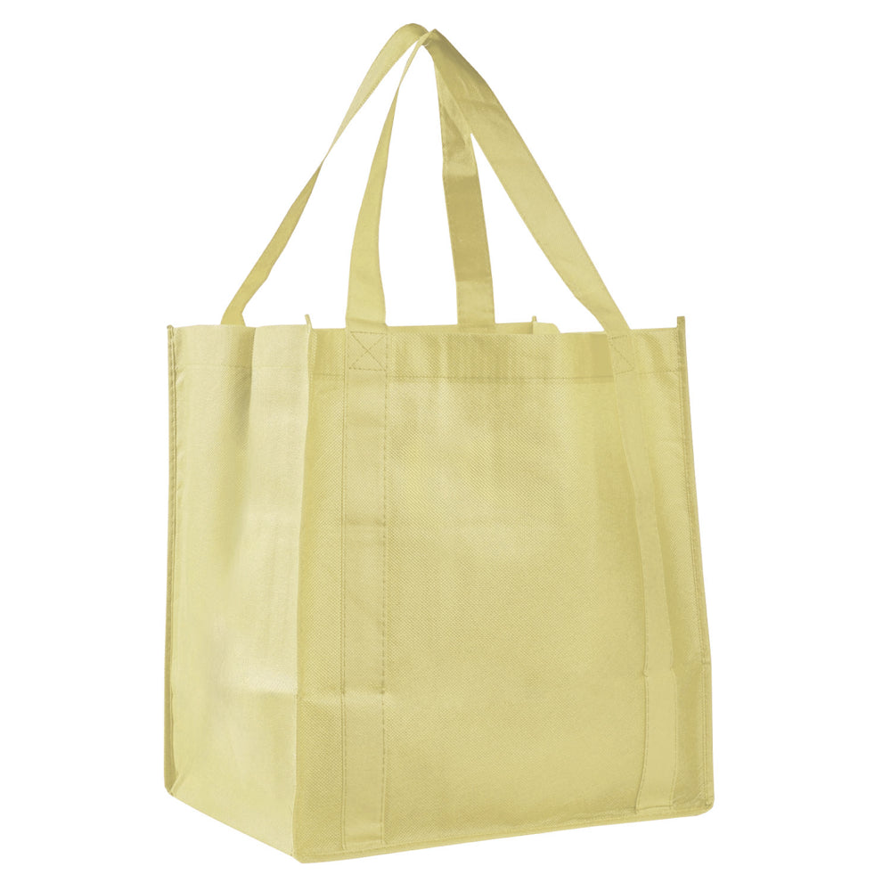 Medium Polypropylene Grocery Bag (12.5'' W X 13.5'' H) 80 Gsm-Bag-Brand Your Tote-Ivory-Brand Your Tote
