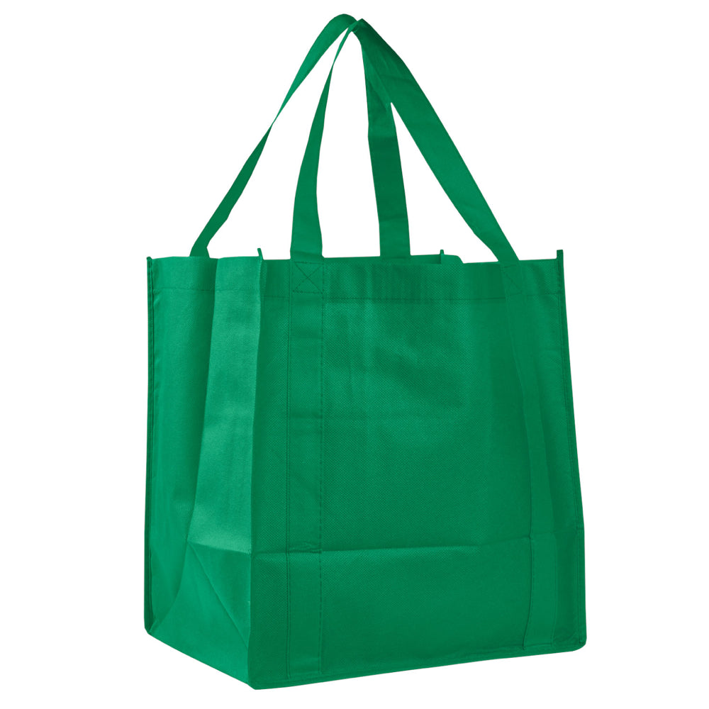 Medium Polypropylene Grocery Bag (12.5'' W X 13.5'' H) 80 Gsm-Bag-Brand Your Tote-Kelly Green-Brand Your Tote