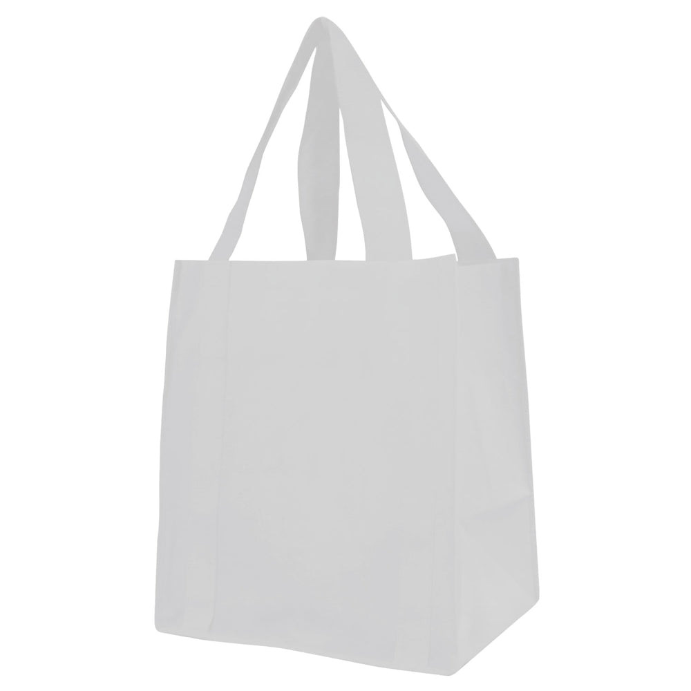 Medium Polypropylene Heavy Duty Grocery Bag (13'' W X 15'' H) 100 Gsm-Bag-Brand Your Tote-White-Brand Your Tote