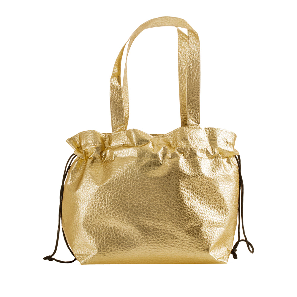 Medium Polypropylene Wrap-It-Up Croc Cinch Bag (15.5'' W X 10'' H) 105 Gsm-Bag-Brand Your Tote-Gold-Brand Your Tote