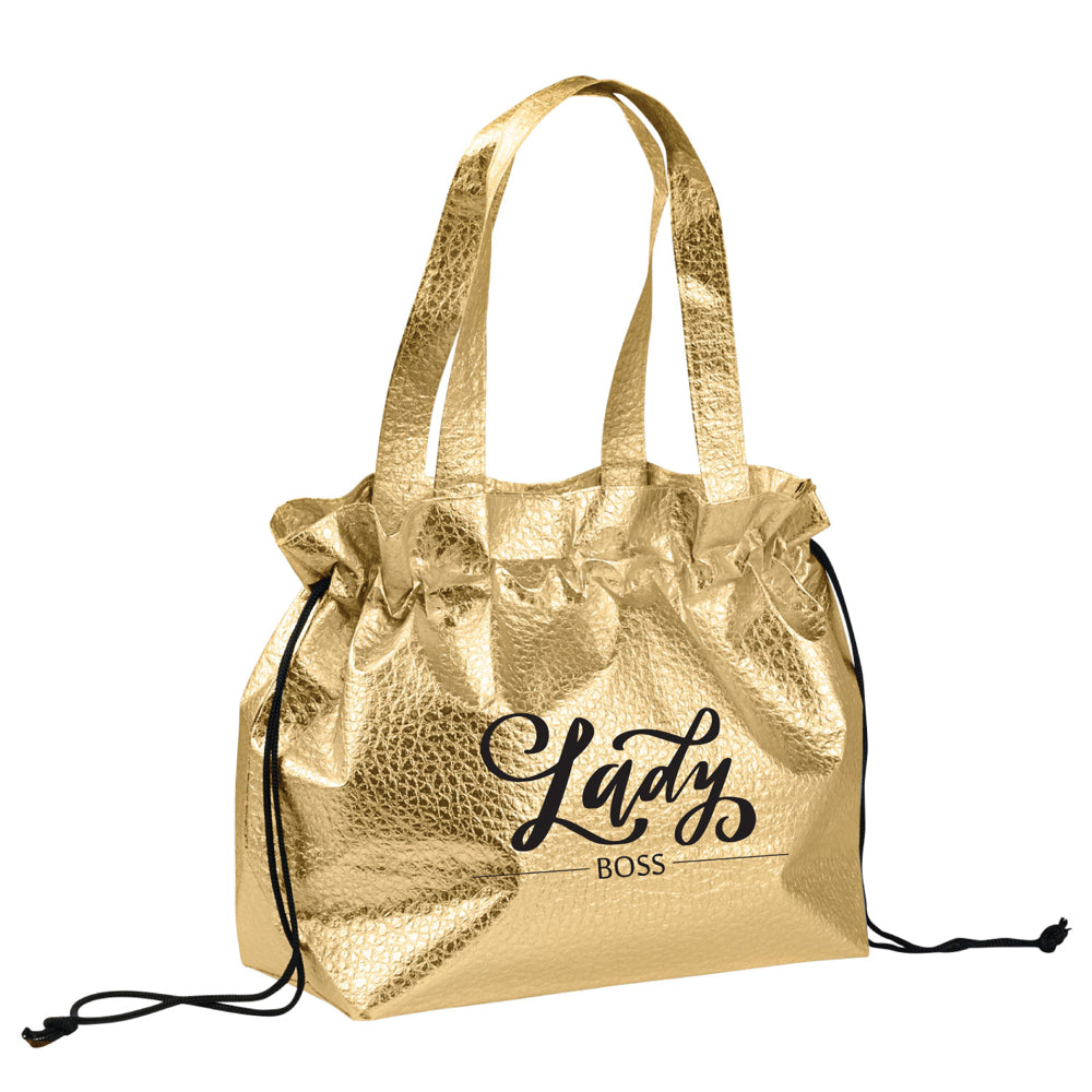 Medium Polypropylene Wrap-It-Up Croc Cinch Bag (15.5'' W X 10'' H) 105 Gsm