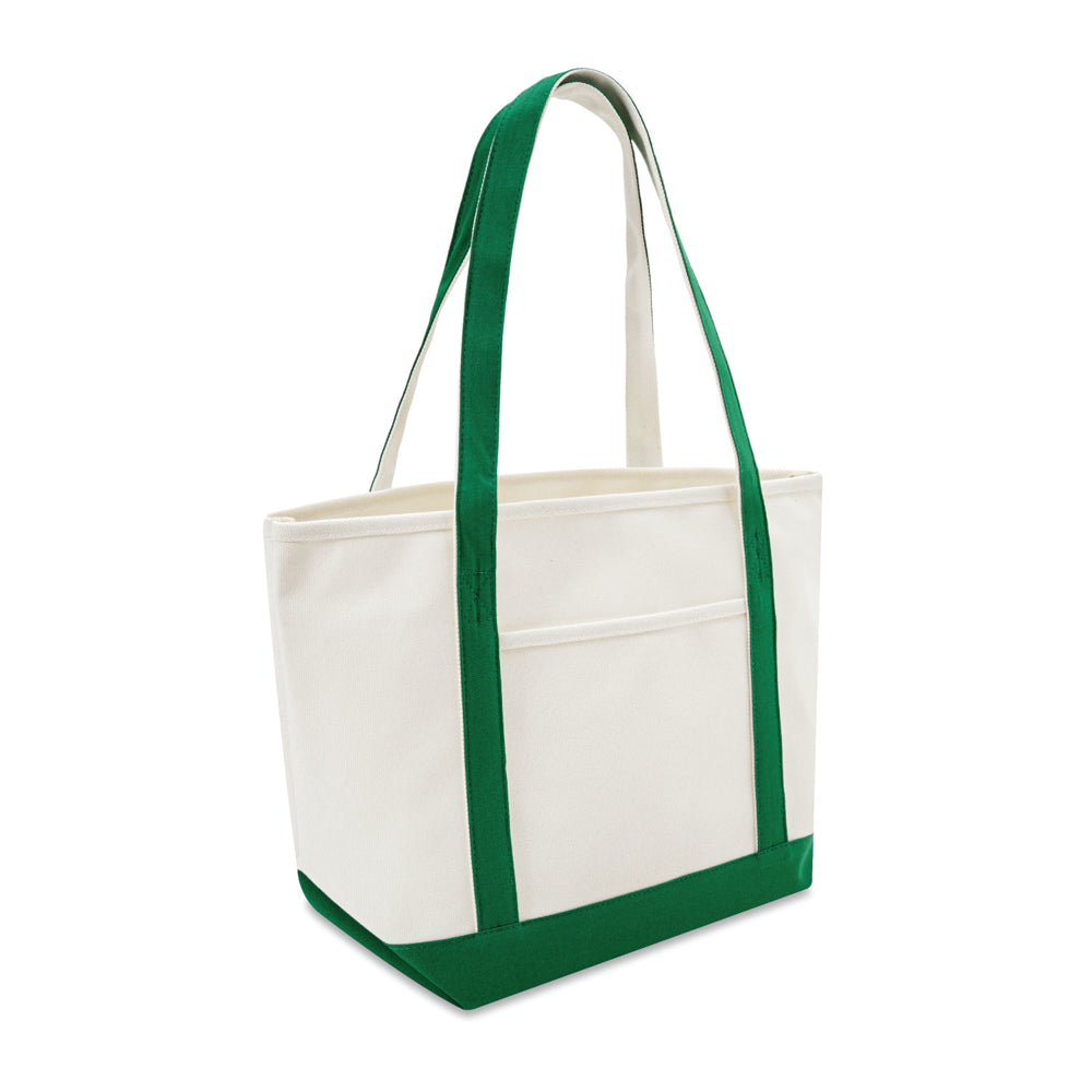 Large Cotton Canvas Yacht Club Tote Bag (20.5'' W X 13'' H) 24 Oz