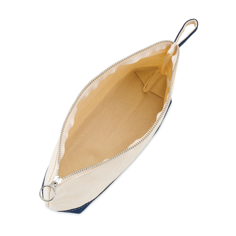 Small Cotton Canvas Cosmetic Pouch (11'' W X 7'' H) 12 Oz