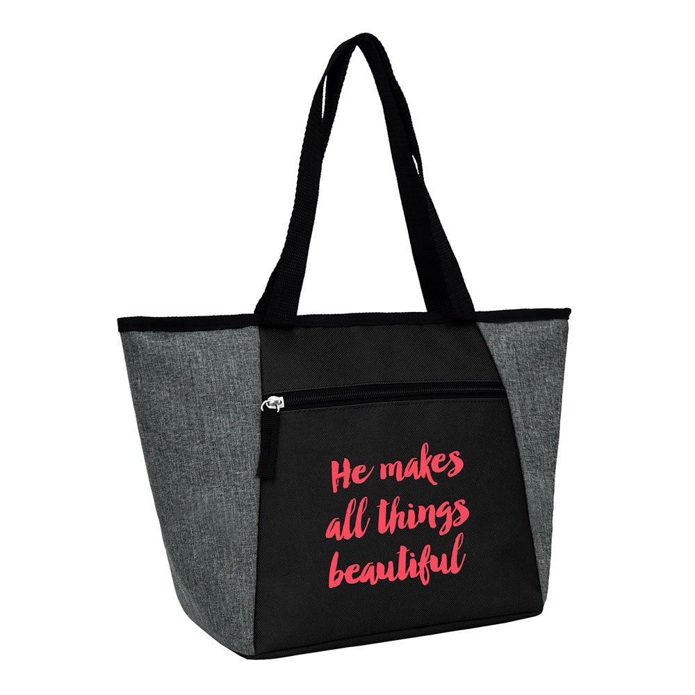 Medium Polyester Cooler Tote Bag (15'' W X 9.5'' H) 300D/600D
