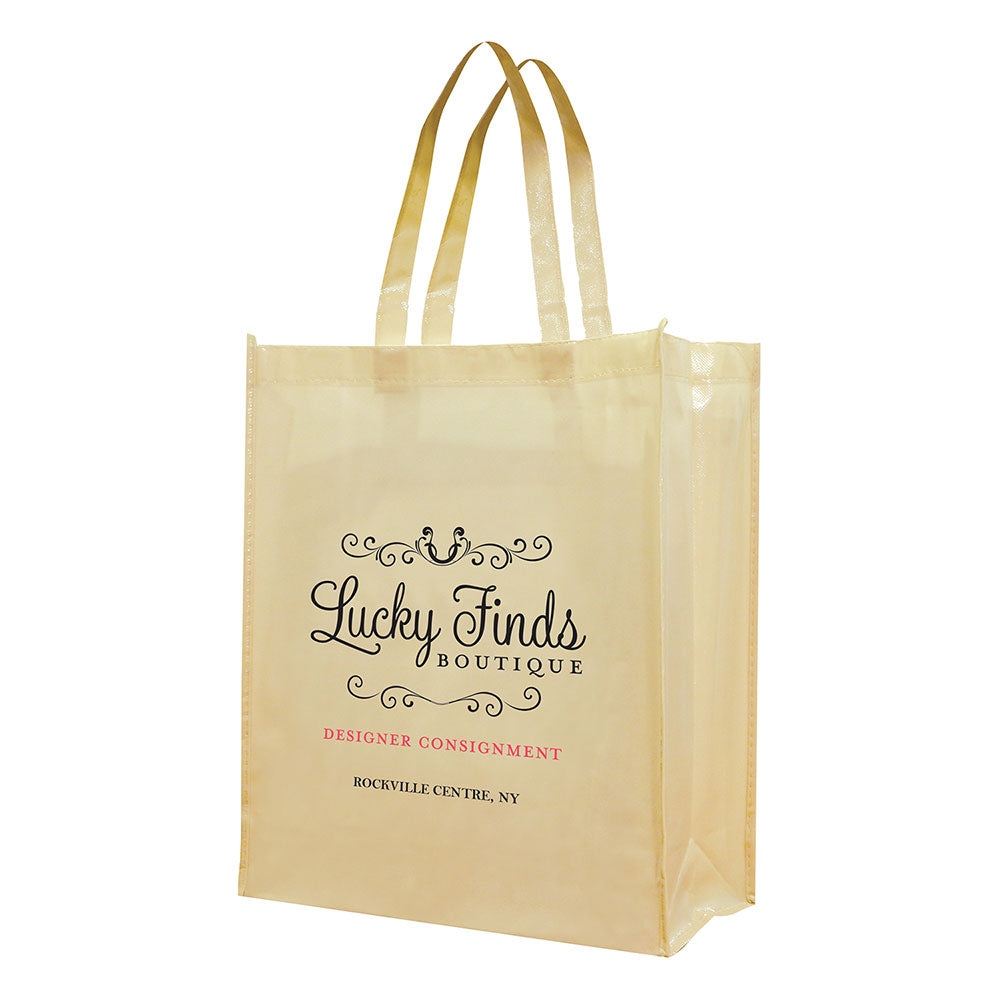 Medium Polypropylene Attractive Laminated Tote Bag (12.75'' W X 15.75'' H) 110 Gsm-Tote Bag-Brand Your Tote-Brand Your Tote