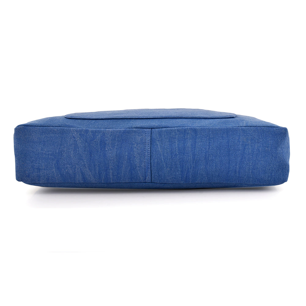 Large Cotton Canvas Cross Functional Tote Bag (17'' W X 13.77'' H) 18 Oz