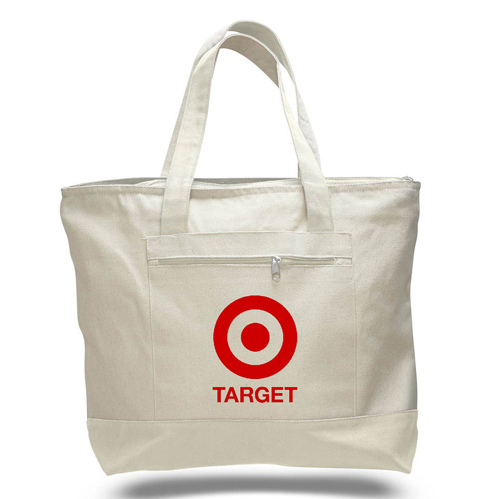 Large Cotton Canvas Tote Bag (18'' W X 14'' H) 12 Oz