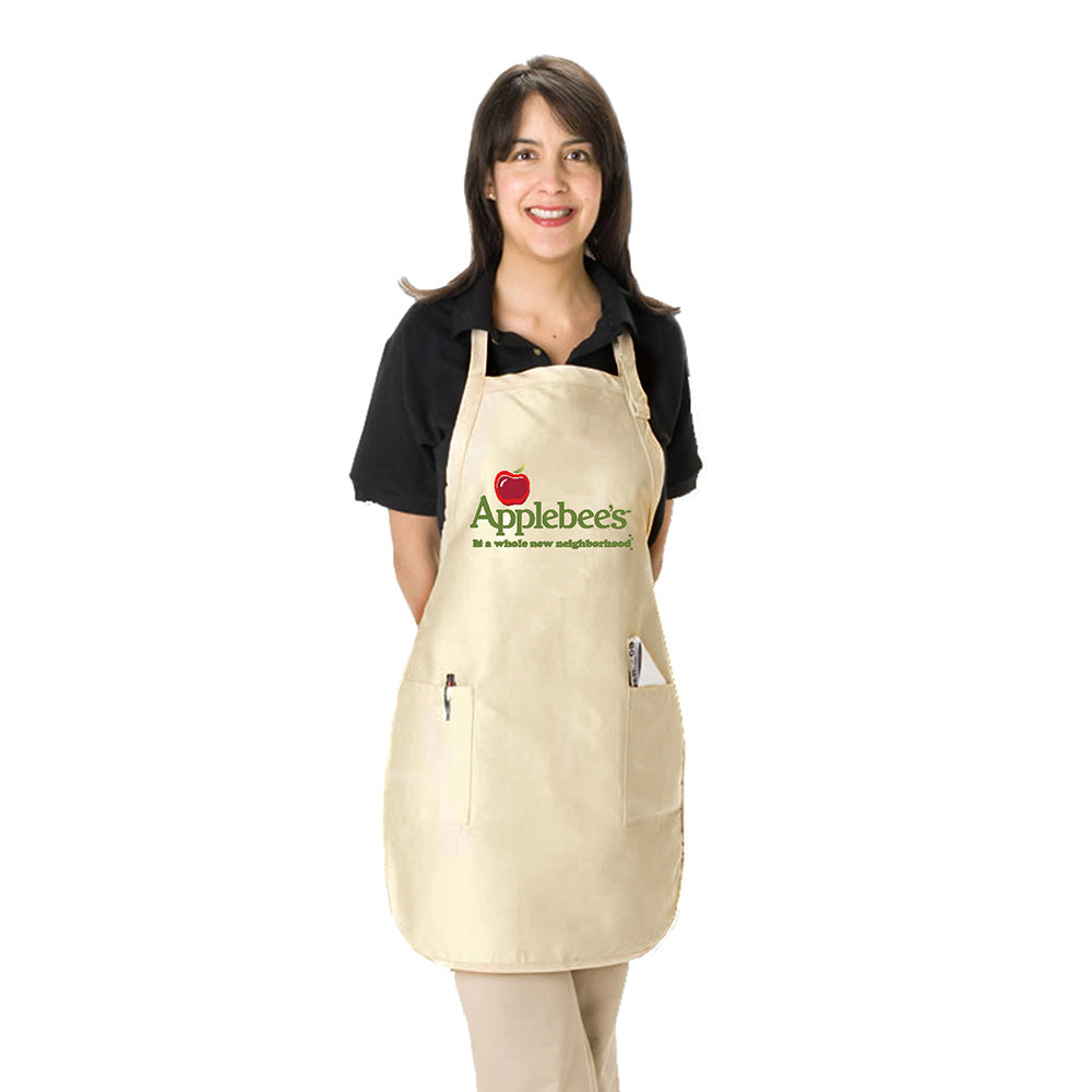 Twill / Poly-Cotton Adjustable Neck Apron (22'' W X 30'' H) 7.5 Oz