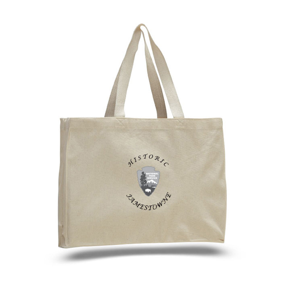 Medium Cotton Canvas Tote And Go Bag Tote Bag (15'' W X 12'' H) 12 Oz
