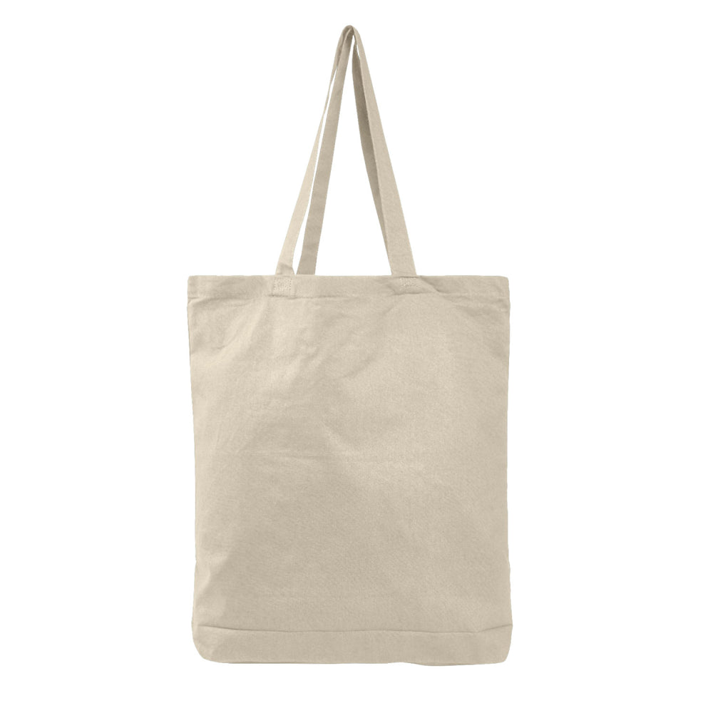 Large Cotton Canvas Promotional Tote Bag (15'' W X 16'' H) 6 Oz