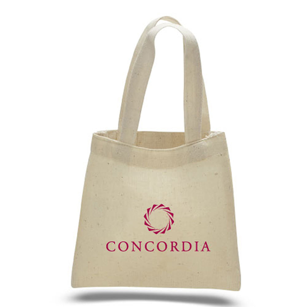 Small Cotton Canvas Tote Bag (6'' W X 6'' H) 6 Oz