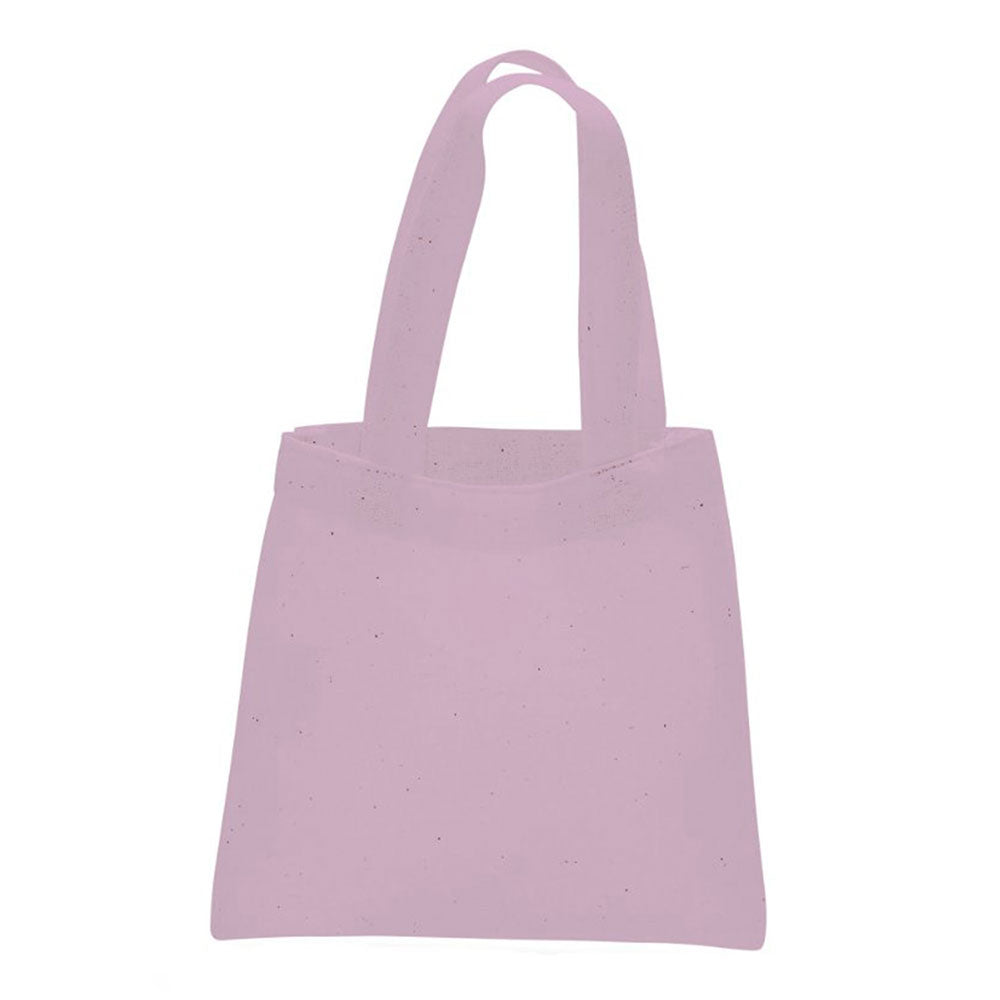 Small Cotton Canvas Tote Bag (6'' W X 6'' H) 6 Oz-Tote Bag-Brand Your Tote-Light Pink-Brand Your Tote