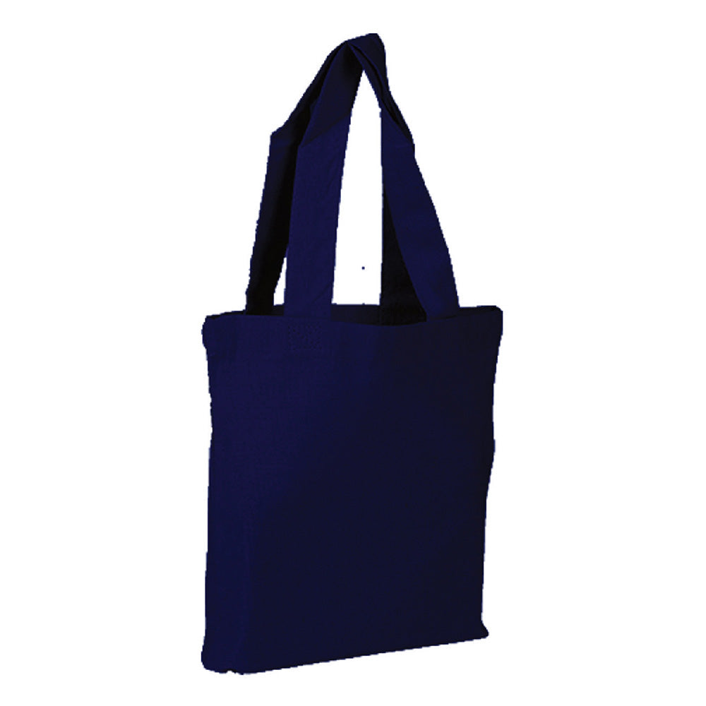 Small Cotton Canvas Tote Bag (8'' W X 8'' H) 7 Oz-Tote Bag-Brand Your Tote-Navy Blue-Brand Your Tote