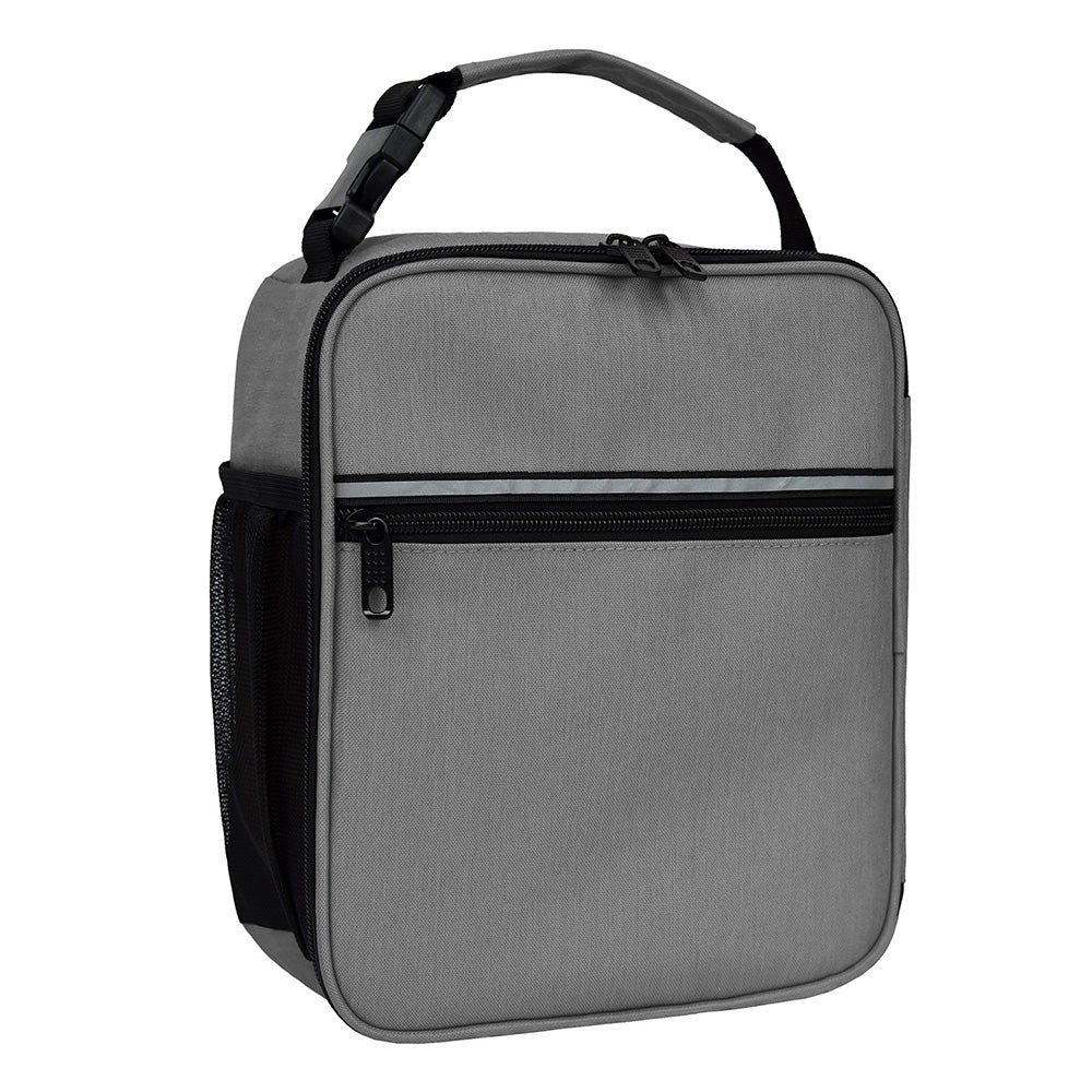 Small Polyester Cooler Bag (8.5'' W X 10.5'' H) 600D-Bag-Brand Your Tote-Grey Heather-Brand Your Tote