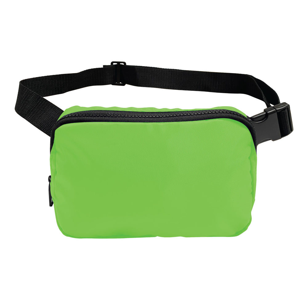 Small Polyester Crossbody Pouch (7.75'' W X 5.5'' H) 230D-Pouch-Brand Your Tote-Lime Green-Brand Your Tote