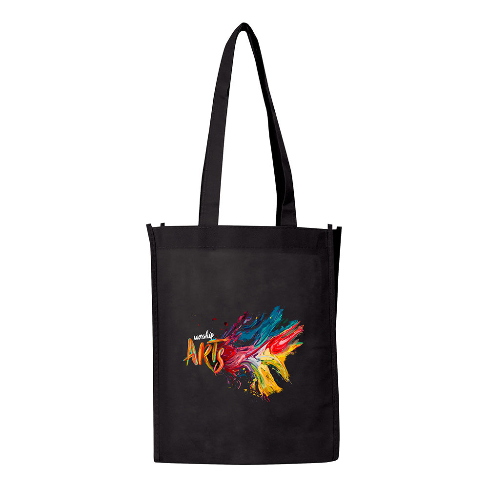 Small Polypropylene Bag (10'' W X 12'' H) 80 Gsm-Bag-Brand Your Tote-Black-Brand Your Tote