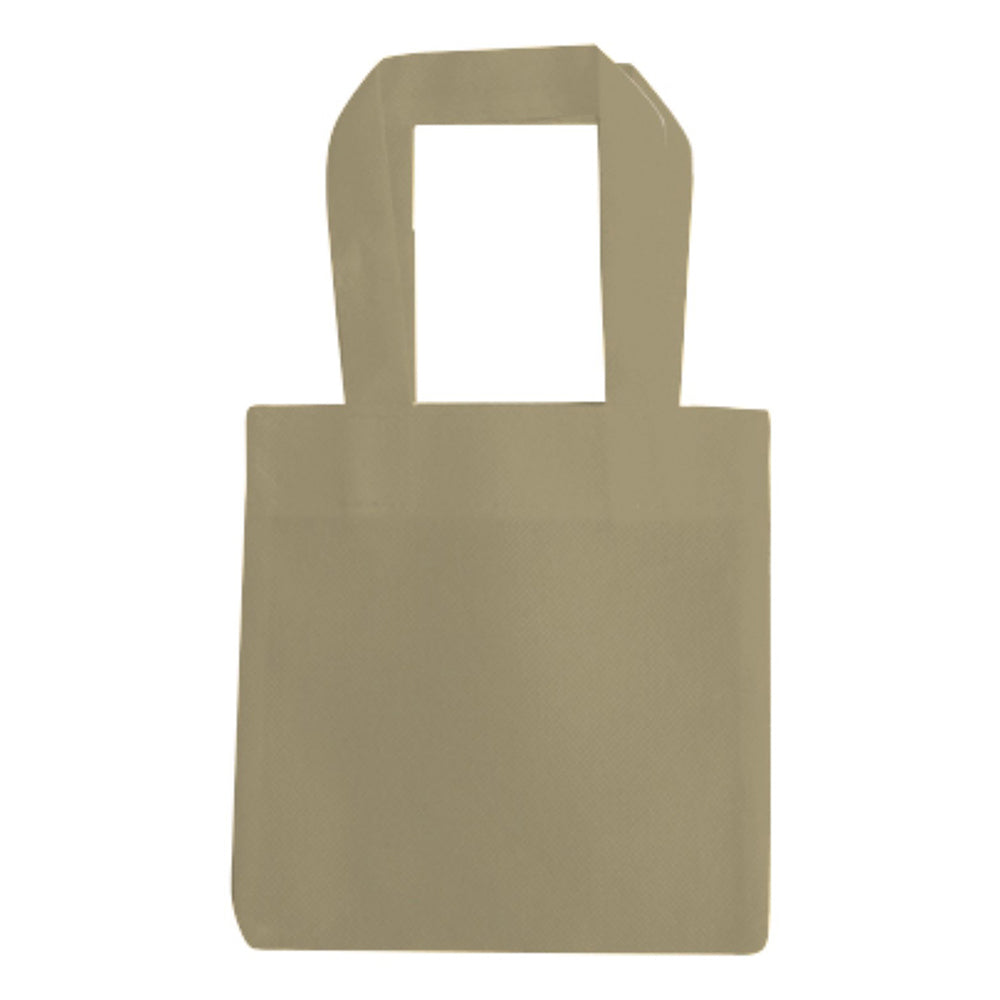 Small Polypropylene Tote Bag (6'' W X 6'' H) 80 Gsm-Tote Bag-Brand Your Tote-Beige-Brand Your Tote