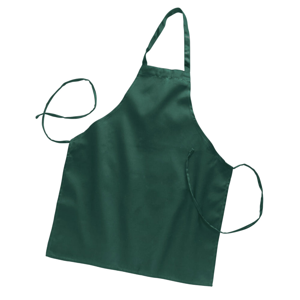 Twill / Poly-Cotton Full Length Butcher Apron (28'' W X 34'' H) 7.5 Oz-Apron-Brand Your Tote-Forest Green-Brand Your Tote